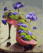 Flowers in Shoe Paint By Numbers