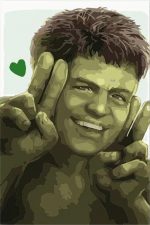 Cute Hulk Hero Paint By Numbers