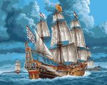 Sailing Ship At Sea Paint By Numbers