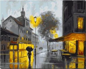 Winter Paris Art Paint By Numbers