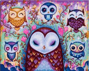 Dreaming Owls Paint By Numbers