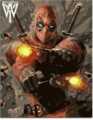 Deadpool Hero Paint By Numbers