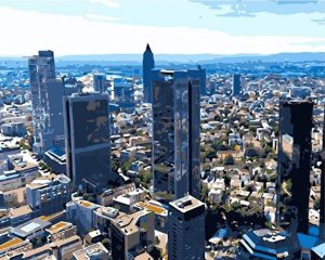 Frankfurt Main Tower Cities Paint By Numbers
