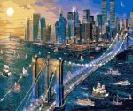 New York Brooklyn Bridge Paint By Numbers