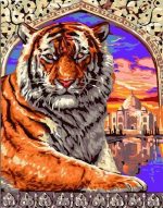 Taj Mahal Tiger Paint By Numbers