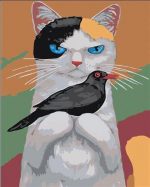 Cat And Crow Paint By Numbers