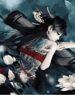 Japanese Girl With Tattoo Paint By Numbers
