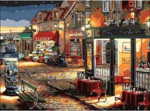 Italian Restaurant In Milan Paint By Numbers