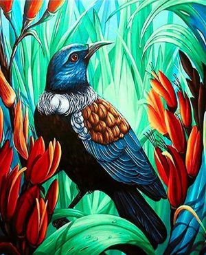 Tropical Pigeon Bird Paint By Numbers