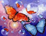 Bubbles Butterflies Paint By Numbers