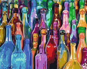 Colorful Bottles Paint By Numbers