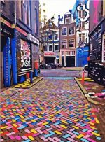 Amsterdam Colorful Street Paint By Numbers
