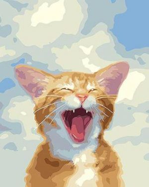 Screaming Cat Paint By Numbers