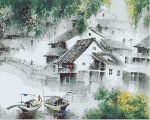 Chinese Ancient Town Paint By Numbers