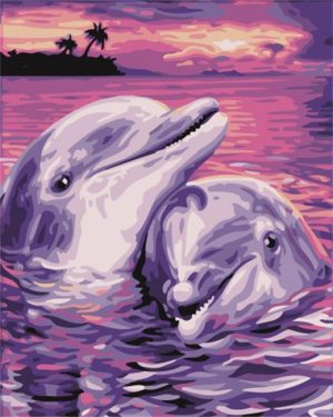 Dolphin Couple Paint By Numbers