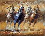 Four Horses Paint By Numbers