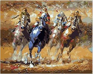 Four Horses Paint By Numbers