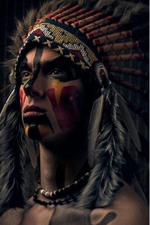 Native American Warrior Paint By Numbers