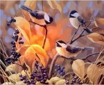 Sparrow Birds Paint By Numbers