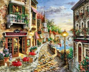 Cobblestone Street Paint By Numbers