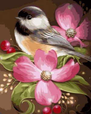 Bird And Flowers Paint By Numbers