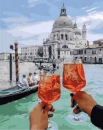 Venice Aperol Spritz Glasses Paint By Numbers
