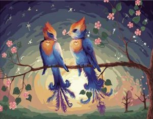 Lovely Birds Paint By Numbers