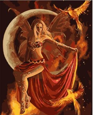 Angel Fire Phoenix People Paint By Numbers