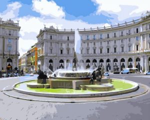 Piazza Della Repubblica Paint By Numbers