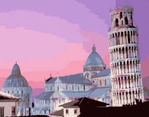 Leaning Tower of Pisa Paint By Numbers
