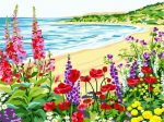 Flowers On The Beach Paint By Numbers