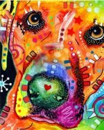 Rainbow Dog Art Paint By Numbers