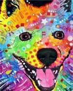 Colorful Golden Retriever Paint By Numbers