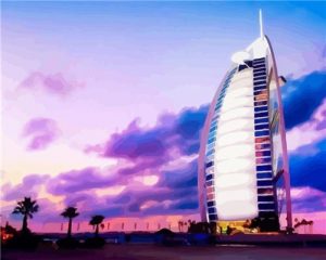 Burj Al Arab Dubai Paint By Numbers