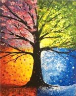 Colorful Tree Paint By Numbers
