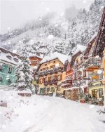 Salzburg In Snow Paint By Numbers