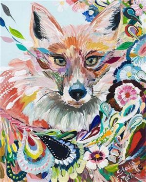 Fox Graffiti Animals Paint By Numbers
