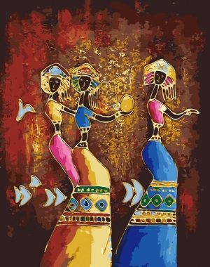 African Women Dancing Paint By Numbers
