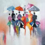 Abstract Rain Paint By Numbers