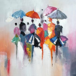 Abstract Rain Paint By Numbers