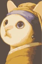 Cat With Pearl Earrings Paint By Numbers