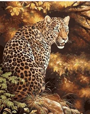 Leopard In Jungle Paint By Numbers