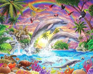 Tropical Animals Paint By Numbers