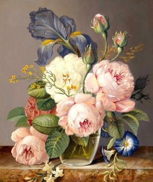 Still Life Flowers Vase Paint By Numbers