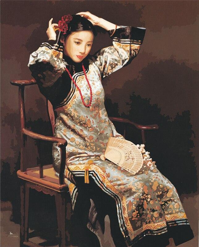 Chinese Woman Paint By Numbers