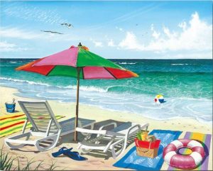 Beach Stroll Paint By Numbers