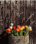 Tulips In Barrel Paint By Numbers