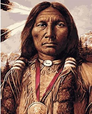 Apache Indian Man Paint By Numbers