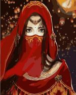 Veiled Girl Paint By Numbers