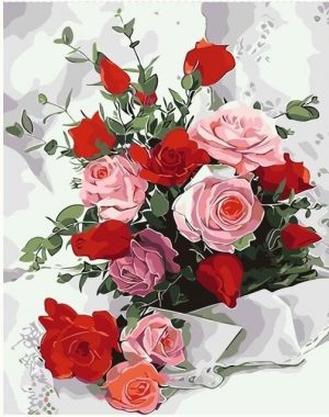 Bride Roses Bouquet Paint By Numbers